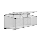 NNEDSZ Greenfingers Greenhouse 180x50x50CM Cold Frame Plant Grow Aluminium Polycarbonate Green House