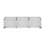 NNEDSZ Greenfingers Greenhouse 180x50x50CM Cold Frame Plant Grow Aluminium Polycarbonate Green House