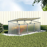 NNEDSZ Greenfingers Greenhouse 180x50x50CM Cold Frame Plant Grow Aluminium Polycarbonate Green House