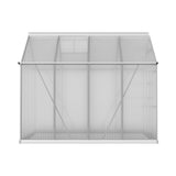 NNEDSZ Greenfingers Aluminium Greenhouse Green House Polycarbonate Garden Shed 2.4x2.5M