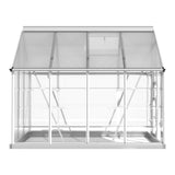 NNEDSZ Greenfingers Greenhouse 2.48x1.89x2M Aluminium Polycarbonate Green House Garden Shed