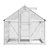 NNEDSZ Greenfingers Greenhouse 2.48x1.89x2M Aluminium Polycarbonate Green House Garden Shed