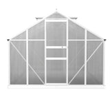 NNEDSZ Greenfingers Greenhouse 3x2.5x1.95M Aluminium Polycarbonate Green House Garden Shed