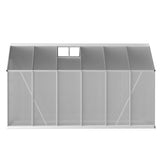 NNEDSZ Greenfingers Greenhouse 3x2.5x2.26M Double Doors Aluminium Green House Garden Shed