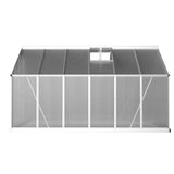 NNEDSZ Greenfingers Greenhouse 3.6x2.5x1.95M Aluminium Polycarbonate Green House Garden Shed
