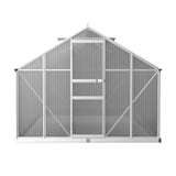 NNEDSZ Greenfingers Greenhouse 3.6x2.5x1.95M Aluminium Polycarbonate Green House Garden Shed