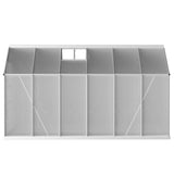 NNEDSZ Greenfingers Greenhouse 3.7x2.5x2.26M Double Doors Aluminium Green House Garden Shed