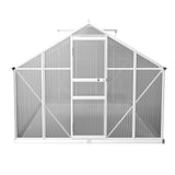 NNEDSZ Greenfingers Greenhouse 4.2x2.5x1.95M Aluminium Polycarbonate Green House Garden Shed