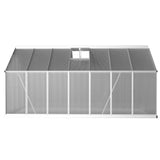 NNEDSZ Greenfingers Greenhouse 4.2x2.5x1.95M Aluminium Polycarbonate Green House Garden Shed