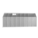 NNEDSZ Greenfingers Greenhouse 4.7x2.5x2.26M Double Doors Aluminium Green House Garden Shed