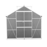 NNEDSZ Greenfingers Greenhouse 4.7x2.5x2.26M Double Doors Aluminium Green House Garden Shed