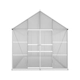 NNEDSZ Greenfingers Greenhouse Aluminium Large Green House Garden Shed 6X2.4M