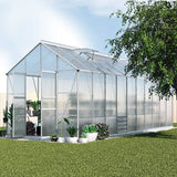 NNEDSZ Greenfingers Greenhouse Aluminium Large Green House Garden Shed 6X2.4M