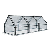 NNEDSZ Greenfingers Greenhouse 2.7x0.9x0.9M Mini Green House Raised Garden Bed Planter Box