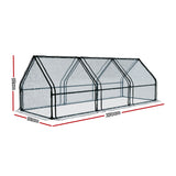 NNEDSZ Greenfingers Greenhouse 2.7x0.9x0.9M Mini Green House Raised Garden Bed Planter Box