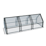 NNEDSZ Greenfingers Greenhouse 2.7x0.9x0.9M Mini Green House Raised Garden Bed Planter Box