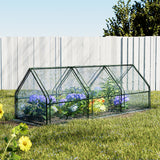 NNEDSZ Greenfingers Greenhouse 2.7x0.9x0.9M Mini Green House Raised Garden Bed Planter Box
