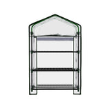 NNEDSZ Greenfingers Greenhouse 3 Tiers Mini Green House Garden Bed Planter Box 1.28x0.7x0.5M