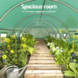 NNEDSZ Greenfingers Greenhouse Walk in Green House Tunnel Plant Garden Shed Dome 9x3x2M