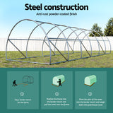 NNEDSZ Greenfingers Greenhouse Walk in Green House Tunnel Plant Garden Shed Dome 9x3x2M