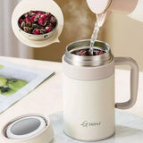 NNEOBA Premium Large-Caliber Thermos Cup 500ML White