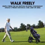 NNEMB E5000 Pro Lithium Golf Buggy, 36 Hole, Only 12kg, Easy Fold, Electric Motorised Buggy Trolley Cart w/ Seat, Black