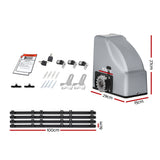 NNEDSZ Automatic Sliding Gate Opener Kit 4M 800KG
