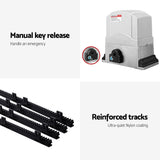 NNEDSZ Electric Sliding Gate Opener 800KG Keypad 4M