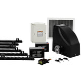 NNEDSZ Automatic Sliding Gate Opener Kit 10W Solar Panel Electric 6M 600KG