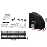 NNEDSZ Automatic Sliding Gate Opener Kit 20W Solar Panel Electric 6M 600KG