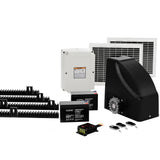 NNEDSZ Automatic Sliding Gate Opener Kit 20W Solar Electric 4M 600KG