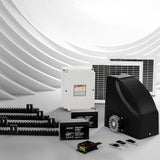NNEDSZ Automatic Sliding Gate Opener Kit 20W Solar Electric 4M 600KG