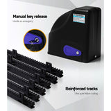 NNEDSZ Automatic Sliding Gate Opener Kit 40W Full Solar Electric 6M 600KG