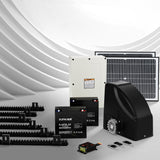 NNEDSZ Automatic Sliding Gate Opener Kit 40W Full Solar Electric 6M 600KG