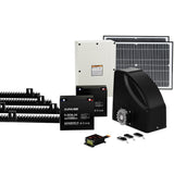 NNEDSZ Automatic Sliding Gate Opener Kit 40W Full Solar Electric 4M 600KG