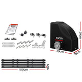 NNEDSZ Automatic Sliding Gate Opener Kit 40W Full Solar Electric 4M 600KG