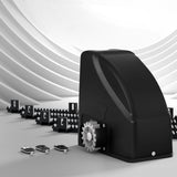 NNEDSZ Automatic Sliding Gate Opener Kit Electric 4M 600KG 3 Control Remotes