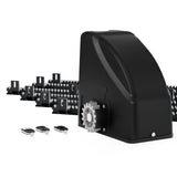 NNEDSZ Automatic Sliding Gate Opener Kit Electric 6M 600KG 3 Control Remotes