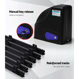 NNEDSZ Automatic Sliding Gate Opener Kit Electric 6M 600KG 3 Control Remotes