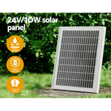 NNEDSZ Automatic Sliding Gate Opener Kit 10W Solar Panel Electric 4M 600KG