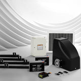 NNEDSZ Automatic Sliding Gate Opener Kit 10W Solar Panel Electric 4M 600KG
