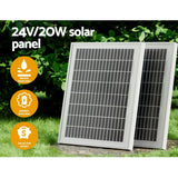 NNEDSZ Single Swing Gate Opener 20W Full Solar Power Automatic 300KG 5M
