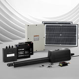 NNEDSZ Single Swing Gate Opener 40W Full Solar Power Automatic 300KG 5M