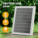 NNEDSZ Dual Swing Gate Opener Automatic Solar Power 10W 600KG 10M
