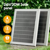 NNEDSZ Dual Swing Gate Opener 20W Full Solar Power 600KG 10M