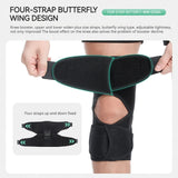 NNEOBA Adjustable Knee Booster Brace Strong Patella Support Black
