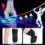 NNEOBA Adjustable Knee Booster Brace Strong Patella Support Black