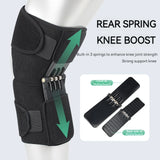 NNEOBA Adjustable Knee Booster Brace Strong Patella Support Black