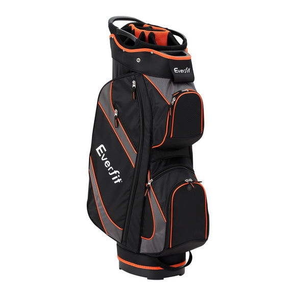 NNEDSZ 14 Ways Dividers Golf Bag Stand Insulated Carry Bag Zippered Rain Cover