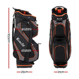 NNEDSZ 14 Ways Dividers Golf Bag Stand Insulated Carry Bag Zippered Rain Cover